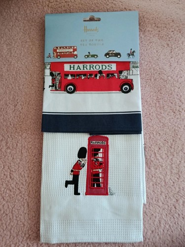 Harrods tea towel set - tea, of