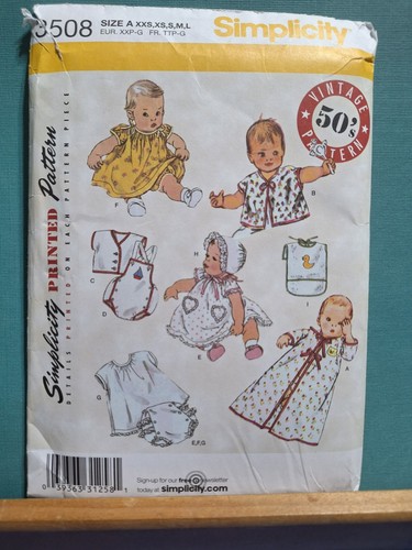 Simplicity 3508 vintage baby - simplicity,