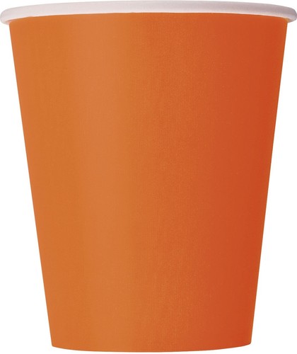 9oz pumpkin orange disposable - pumpkin,