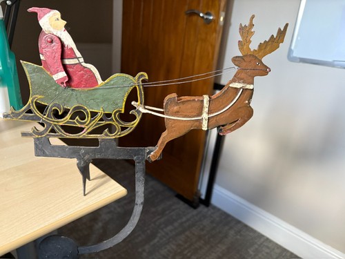 Cast iron pendulum - iron, christmas