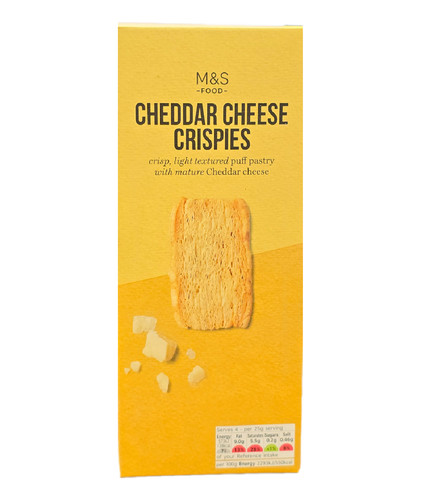 Cheddar cheese crispies - m&s,