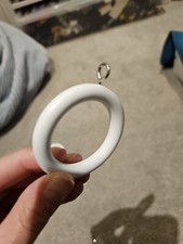 White Curtain Ring 28mm