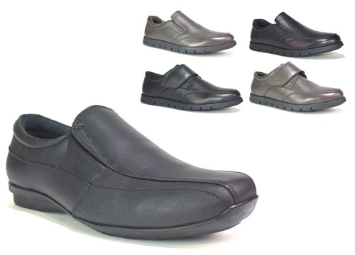 Mens black leather - leather, gents