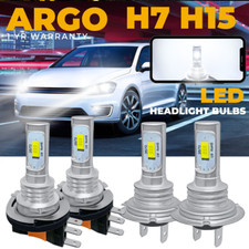 For VW Golf MK7 Led Headlight DRL Bulbs 2013-18 Xenon White High Low Beam bulb