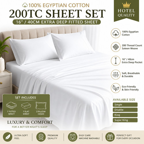 100 cotton piece - piece, bed