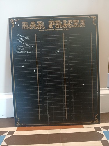 Bar pricesl original vintage - bar,