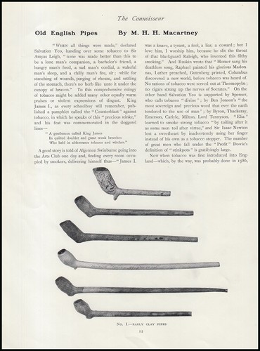 Old english tobacco pipes - old, an