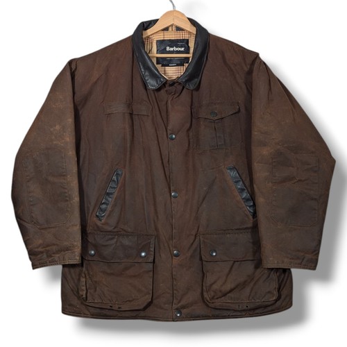 Barbour bushman wax jacket - wax,