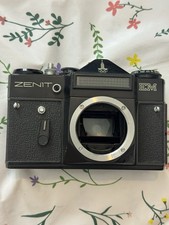 Zenit Em 35mm SLR Film Camera Body LightMeter Shutter Reel Winder Works VGC