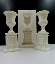 Silicone Mould Dolls house Half Urns Pedestals Planters Garden Planters Flowers
