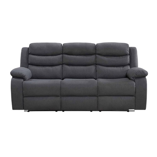 Turin recliner sofa dark - sofa, grey