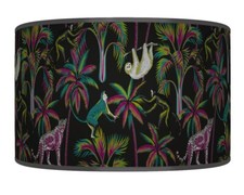 Tropical Jungle Animals Black