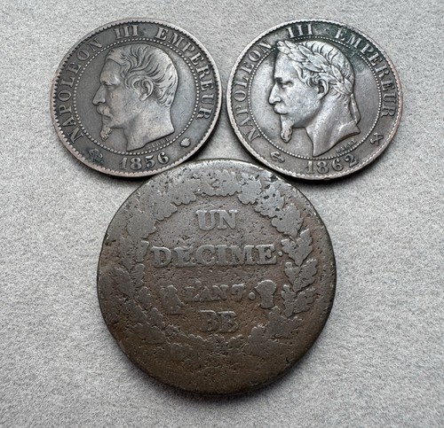 Trio old french - coins,