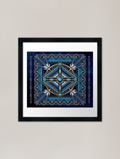 Native American Pattern Blue