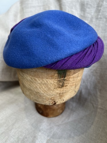 1950 60s vintage blue wool - vintage,