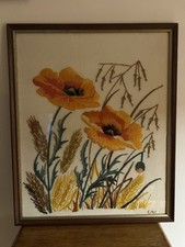 Vintage Floral Needlepoint