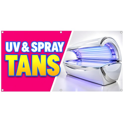 Sunbed spray tan - spray, banner