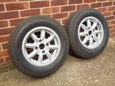 MGB Made in UK - 2 x KN Minator 5.5J x 14 Alloy Wheels with Avon ZZ tyres