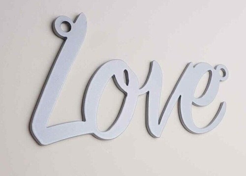 Love steel metal - 'love',