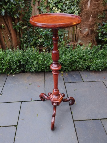 Vintage mahogany pedestal - mahogany,