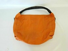 Jocasi Python Leather Tote/Shopper Bag in Orange VGC