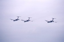 Kodachrome Slide 3 Unknown Vickers VC-10 Royal Air Force Brize Norton 1988 (B11)