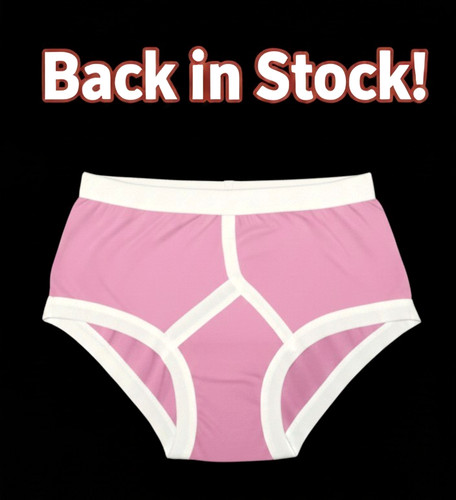 Men pink front briefs - men’s,