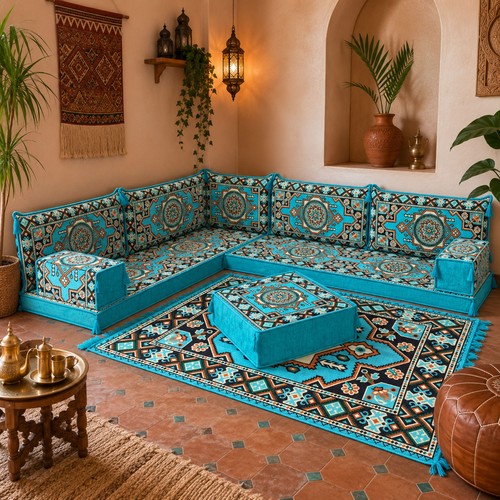 Arabic majlis corner - majlis, sofa