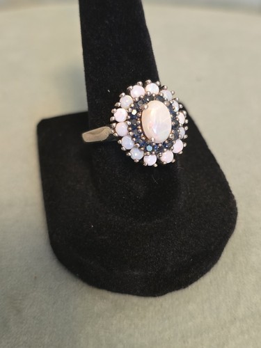 Vintage halo style opal - halo,