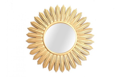 Sunburst gold mirror large - gold,