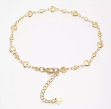 Heart Link | Gold Ankle Chain Anklet