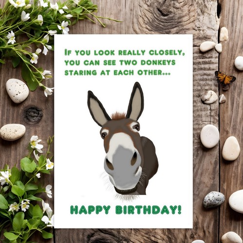 Funny birthday card rude - card, joke