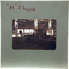 Amateur 35mm Slide Photo 1968-69 Military Korea H Shop Man Getting in Truck