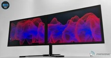 Dual Monitor Setup Bundle 44" (2x22") 1680 x 1050 LED VGA Grade B + New Stand