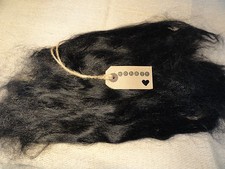 30g (approx 1oz)  MOHAIR. BLACK - Straight