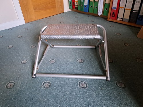 Folding caravan step