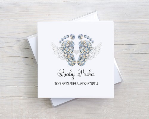 Personalised baby loss card - baby,