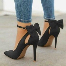 Womens Bow Ankle Strap