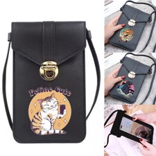 UK Cross Body Leather Mobile Phone Shoulder Bags Handbag Purse Wallet Pouch