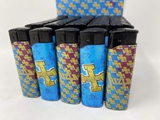 50 ELECTRONIC LIGHTERS REFILLABLE GAS CHILD SAFETY ADJUSTABLE FLAME