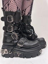 NEW ROCK Reactor Black Leather