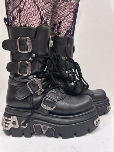 New rock reactor black leather - rock,
