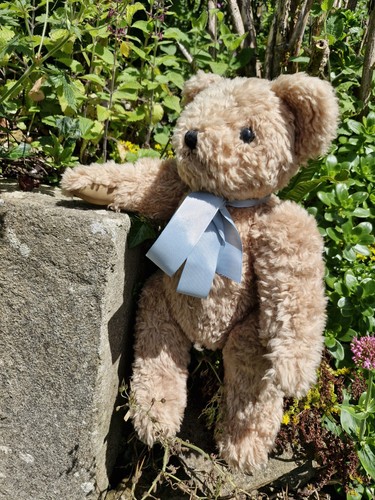 Vintage jointed teddy bear - jointed,