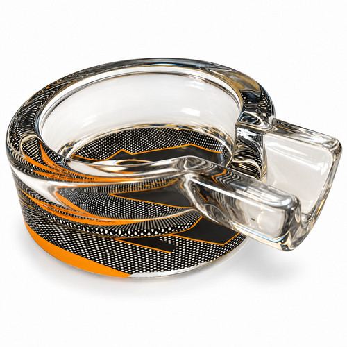 Glass cigar ashtray - glass,