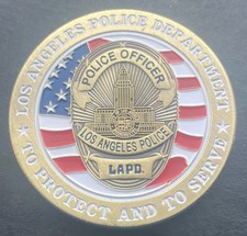 40mm LAPD LOS ANGLES POLICE DEPARTMENT Challenge Coin With Coin Stand For Displa