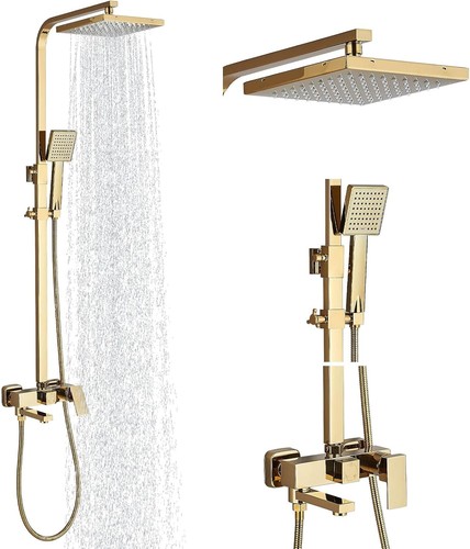 Gold shower mixer taps - shower,