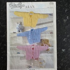 Peter Pan Baby and Toddler Aran Knitting Pattern P724