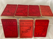 7 x Vintage Ward Lock’s Illustrated Red Guide Books