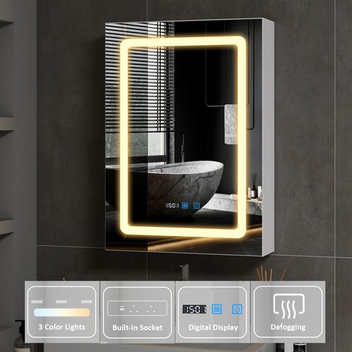 Led bathroom mirror - led, cabinet