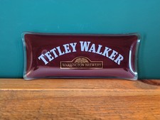 Tetley Walker Warrington Brewery Vintage Glass Ash Tray Bowl Pub Bar Breweriana